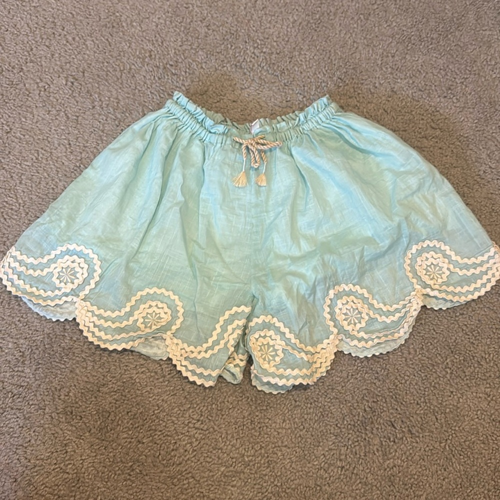 Zimmermann Girls cotton embroidered short